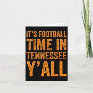 Cartão Tennessee Futebol é hora de futebol no Tennessee