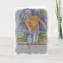 CARTÃO TENNIS CUSTOMIZABLE GREETING CARD