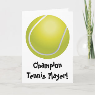 Cartão Tennis Fathers Day Card