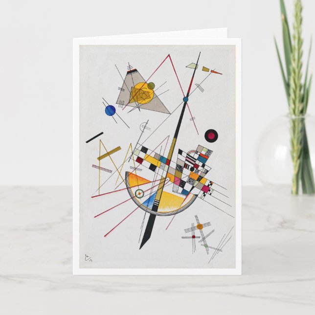 Cartão Tensão Delicada n.o 85, Wassily Kandinsky (Frente)