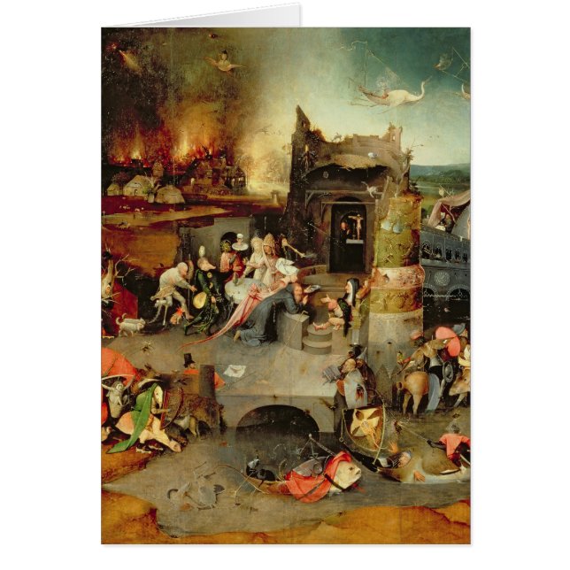 Cartão Tentação de St Anthony (Frente)