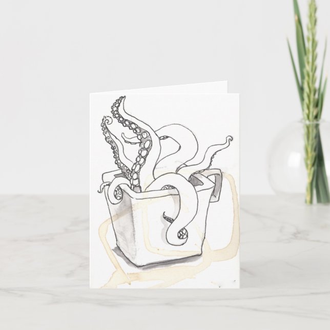 Cartão Tentacles Greeting Card (Frente)