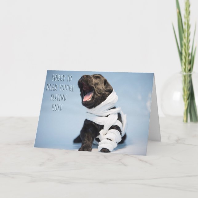 Cartão Tente logo cachorrinho (Frente)