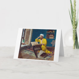 Cartão Teólogo islâmico com o Corão | Osman Hamdi Bey |