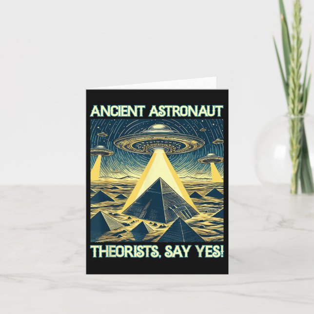 Cartão Teóricos Astronautas Antigos, Digam Sim - Aliens (Frente)