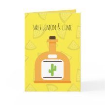Tequila Greetings Card