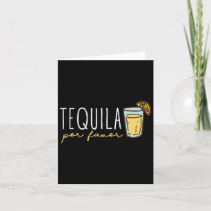 Cartão Tequila Por Favor Tequila Mexicana Espanhola