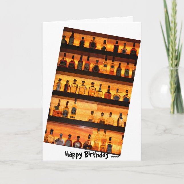 Cartão Tequila Sunrise Birthday Card (Frente)