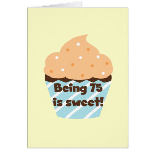 Cartão Ter 75 anos é t-shirts e presentes de aniversário 