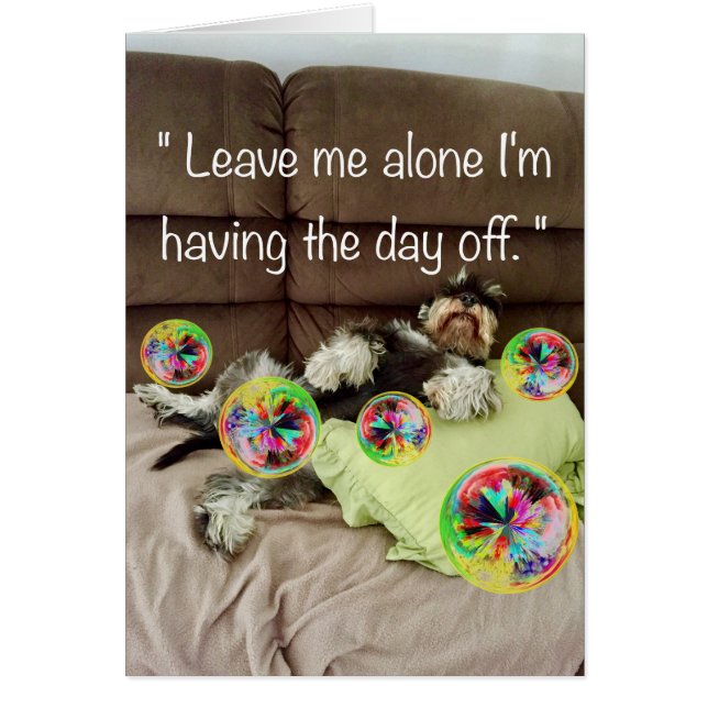 Cartão Ter o dia de folga (Frente)