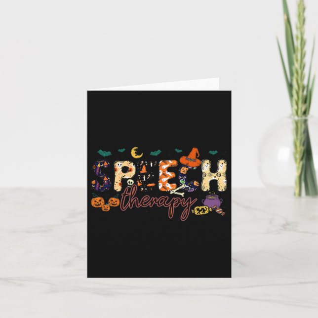 Cartão Terapeuta da Fala Patologista da Linguagem Fala Ol (Frente)