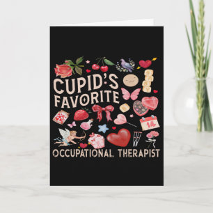 Cartão Terapeuta Ocupacional Favorito do Cupido 
