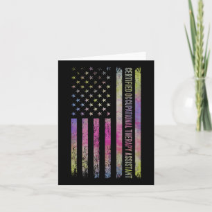 Cartão Terapêutica Ocupacional Certificada de Apreciação 