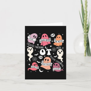 Cartão Terapêutica OT OTA Halloween Cute