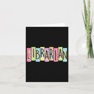 Cartão Terapêutica Retro-Bibliotecária De Volta À Escola