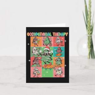 Cartão Terapia Ocupacional Bolo de Árvore de Natal Terape