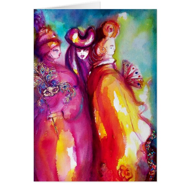 CARTÃO TERCEIRA MÁSCARA/MASCARADA VENETIANO (Frente)