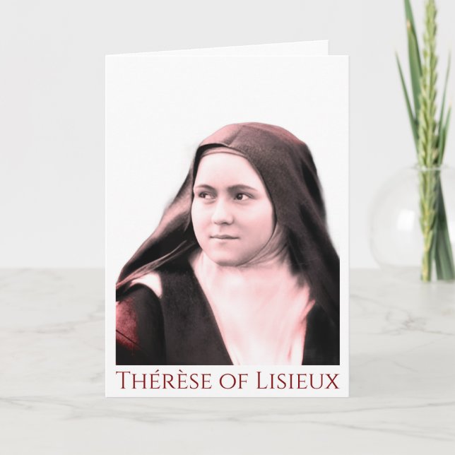 Cartão Teresa de Lisieux (c. 1890) (Frente)