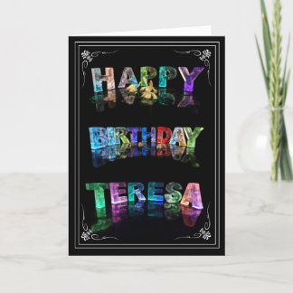 Cartão Teresa - Name in Lights greeting card (Photo)
