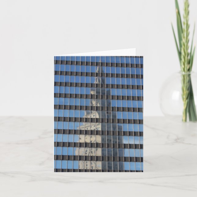 Cartão "Terminal Tower - Reflected" - Greeting (Frente)