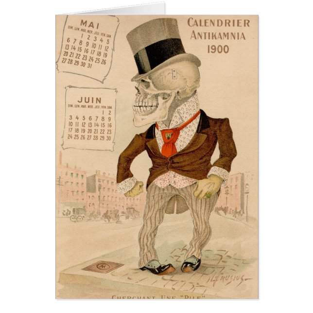 Cartão Terno esqueletal (Frente)