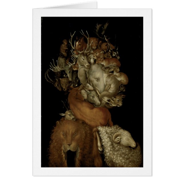 Cartão Terra, c.1570 (óleo no painel) (Frente)