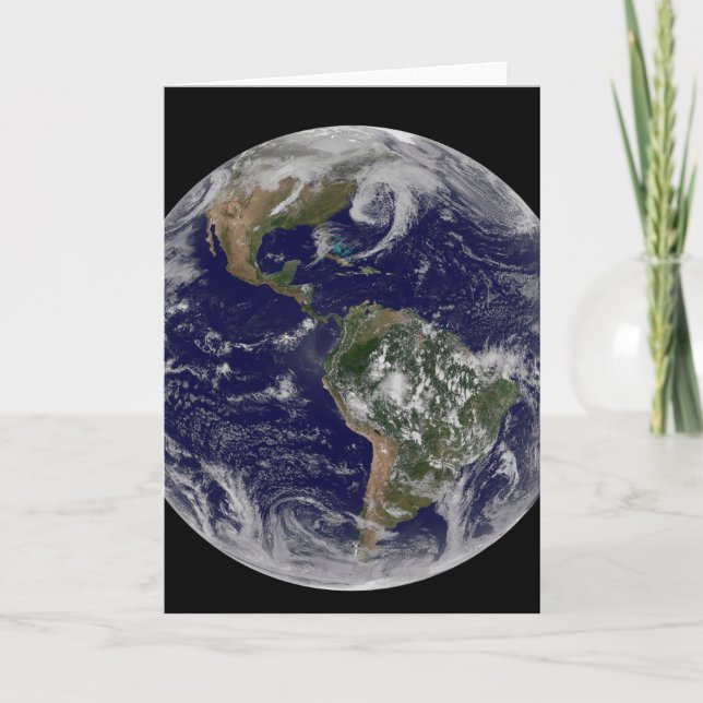 Cartão Terra cheio Mostrando Sistemas De Baixa Pressão. (Frente)