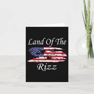 Cartão Terra Da Engraçada Trump Patriótica De Rizz 4 De J