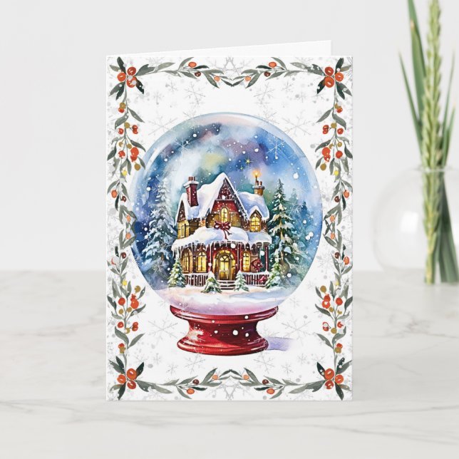 Cartão Terra da Maravilha Mágica: Globo de Água (Frente)