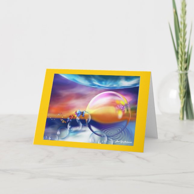 Cartão Terra dos golfinhos (Frente)