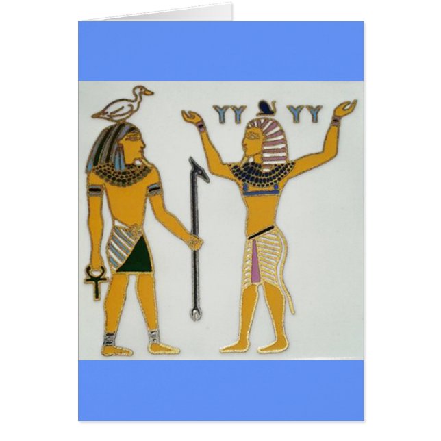 Cartão Terra e Air Geb e Shu Egito (Frente)