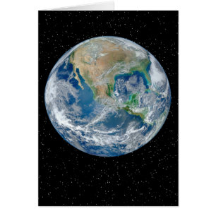 Cartão Terra no campo de estrela - produtos múltiplos