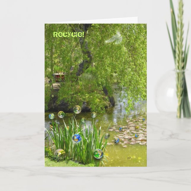 Cartão Terra reciclagem! (Frente)