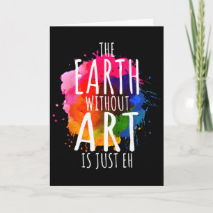 Cartão Terra Sem Arte É Apenas Eh Pintura Artista Trocadi