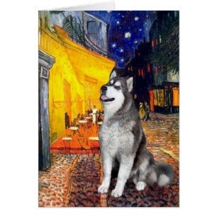 Cartão Terrace Cafe - Alaskan Malamute