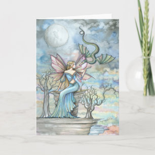 Cartão Terras além do Dragão de Fada