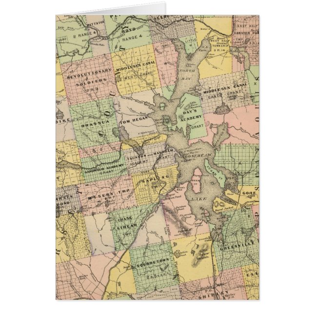 Cartão Terras de madeira 6 (Frente)