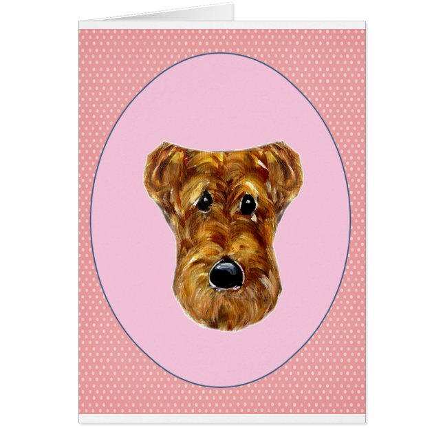 CARTÃO TERRIER AIREDALE (Frente)