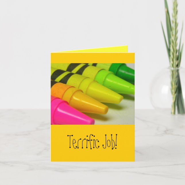 Cartão Terrific Job! (Frente)