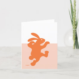 Cartão Terrifically Orange Rabbit!