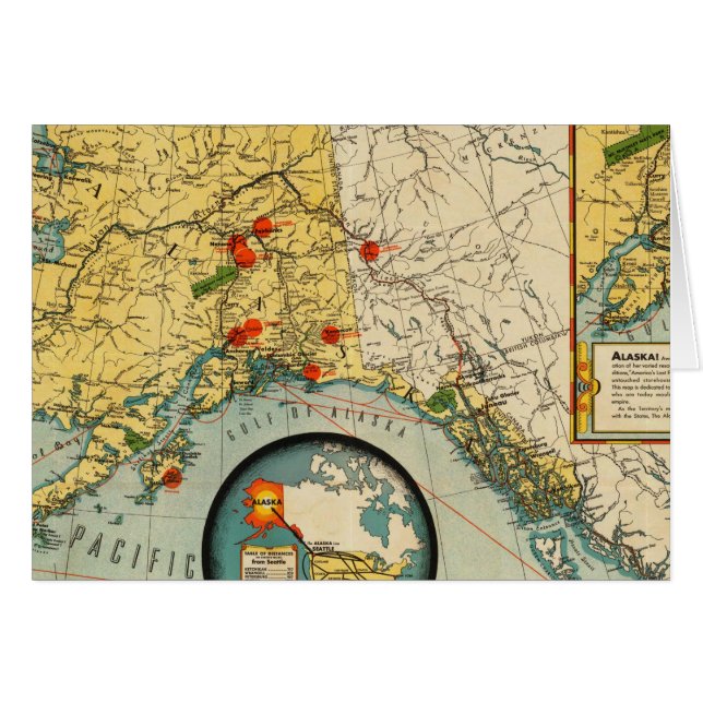 Cartão Território do Alasca (Frente Horizontal)