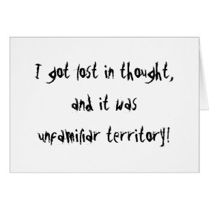 Cartão Território estranho