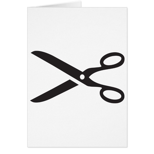 Cartão Tesoura Preta (Criador carregado)