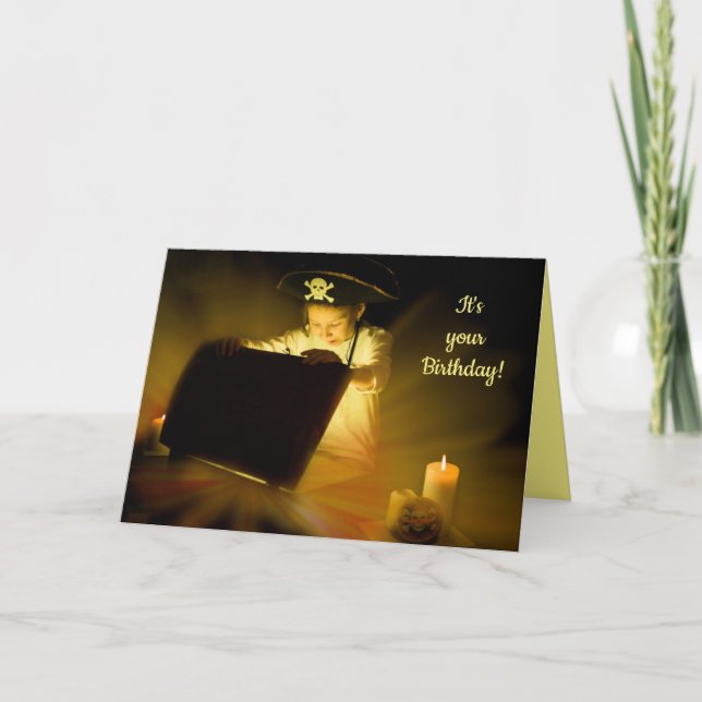 Cartão Tesouro do aniversário (Frente)