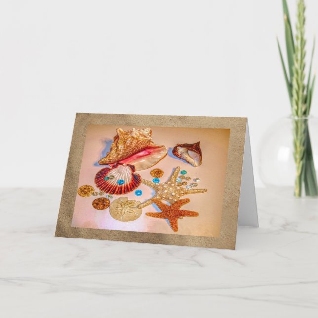 Cartão Tesouros do mar (Frente)