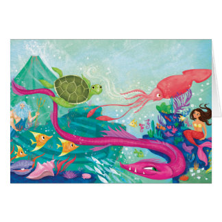 Cartão Tesouros do oceano oculto