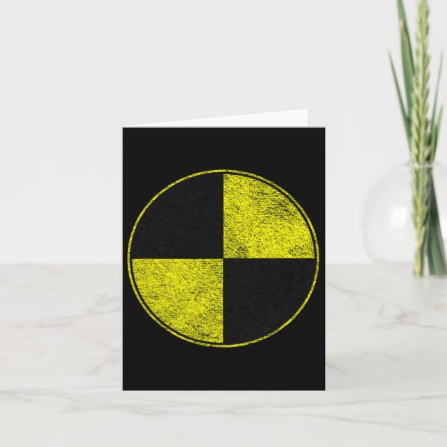 Cartão Teste de batida, fantasia idiota, pretendo que sou (Frente)