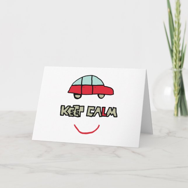 Cartão Teste de condução tranquila (Frente)