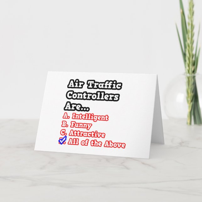 Cartão Teste do controlador de tráfego aéreo.. (Frente)