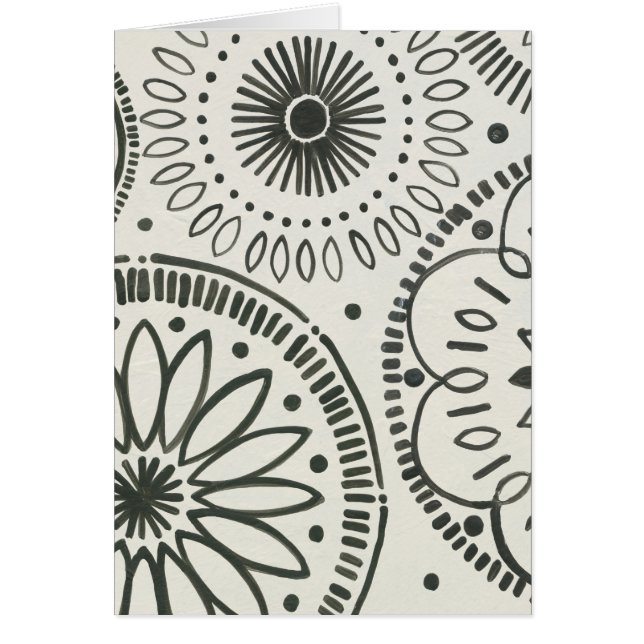 Cartão Teste padrão abstrato de Kami (Frente)